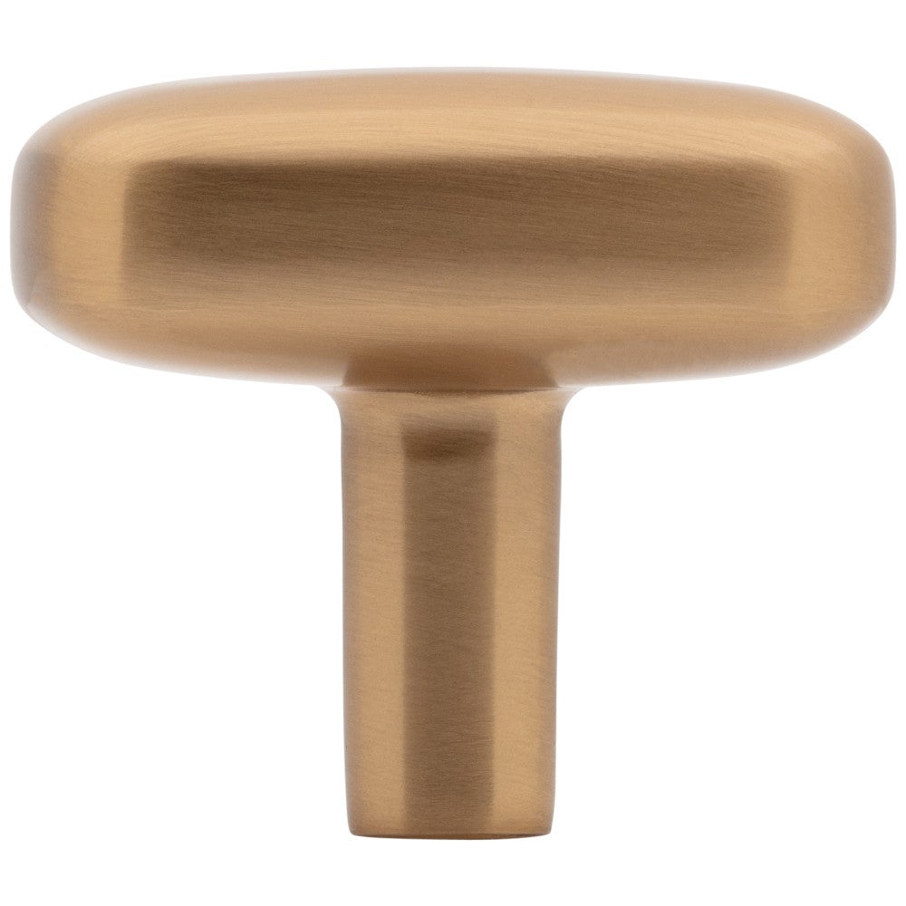 Hardware Resources 1-1/2" Rounded Rectangle Overall Length Satin Nickel Loxley Cabinet Knob