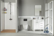 Fawna 30" White Bathroom Cabinet