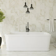 MAIDSTONE | DXV Atticus 71 Inch Resin Double Ended Freestanding Tub - No Faucet Drillings