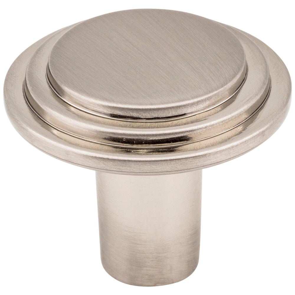 Hardware Resources 1-1/8" Diameter Satin Nickel Round Calloway Cabinet Knob