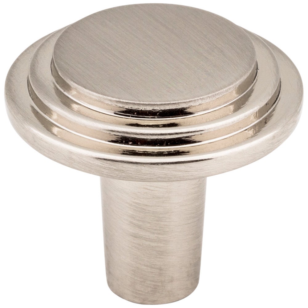 Hardware Resources 1-1/8" Diameter Satin Nickel Round Calloway Cabinet Knob