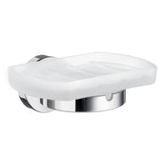 HOME - Holder in Polished Chrome with Soap Dish in Frosted Glass