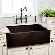 MAIDSTONE Copper Single Bowl Farmhouse Sink