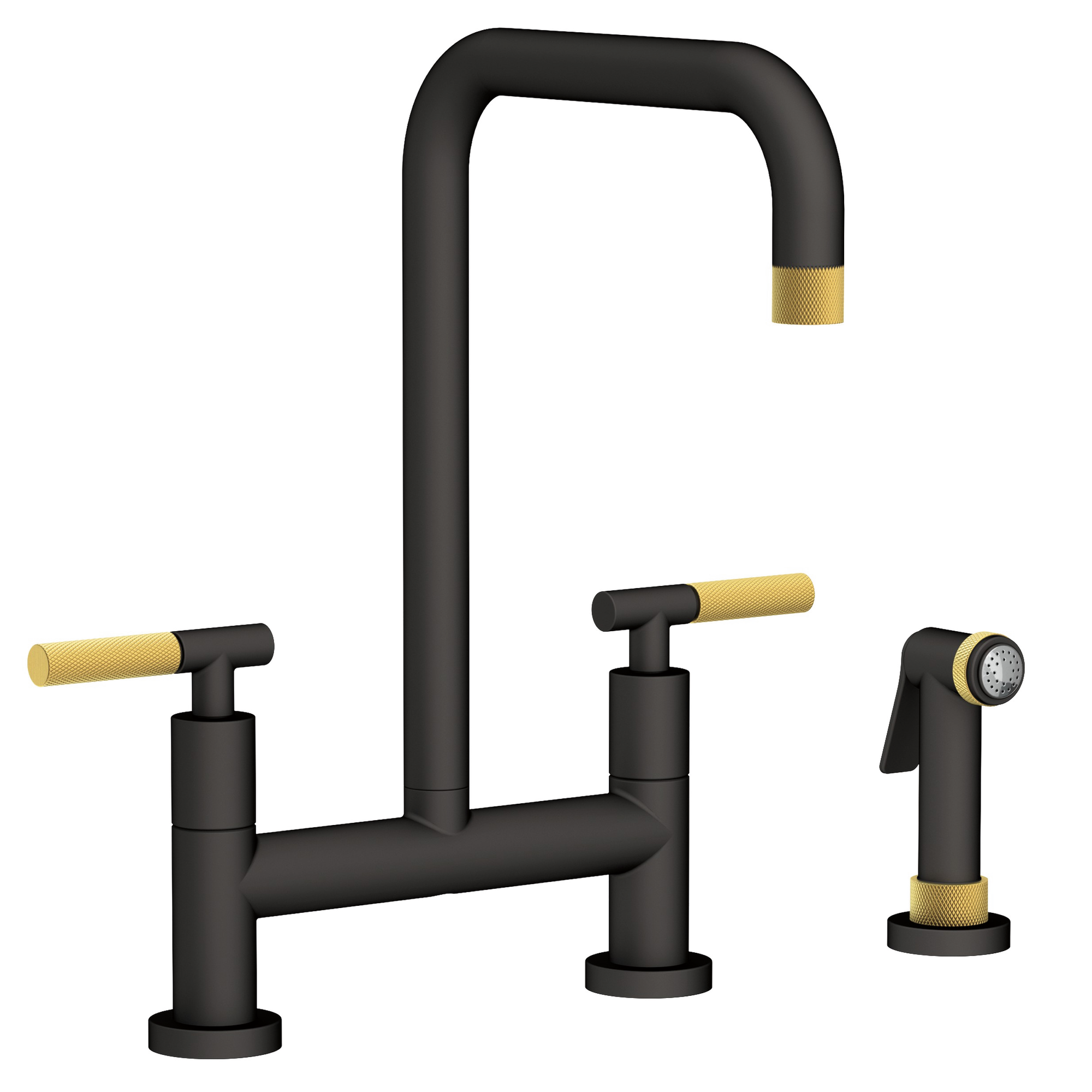 Newport Brass Muncy Kitchen Bridge Faucet with Side Spray