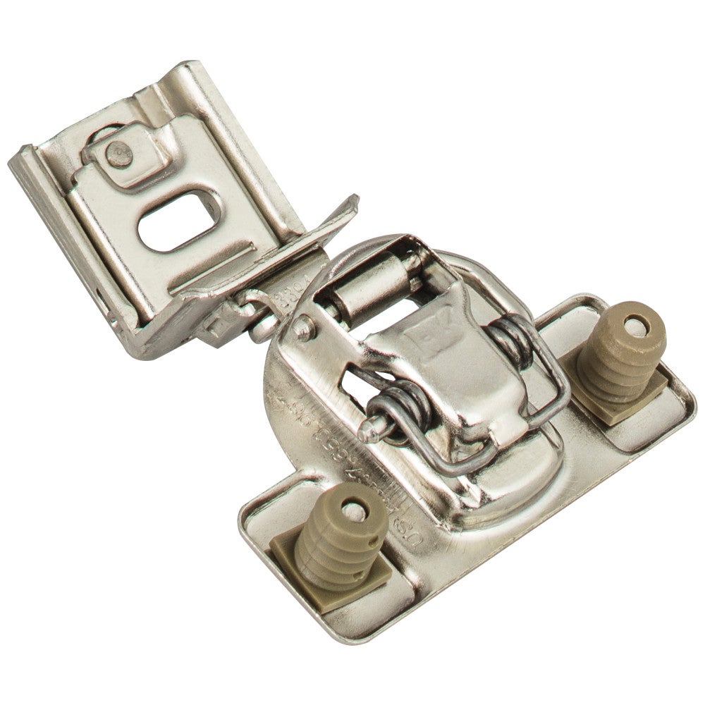 Hardware Resources HR MAX 105° 1-1/4" Overlay Standard Duty Self-Close Compact Hinge with 2 Cleats and 8 mm Dowels