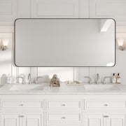 Eviva Harmony Black Metal Framed Mirror
