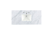 James Martin 48" Single Carrara White Marble Top with Sink, 3cm