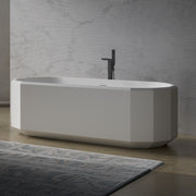 MAIDSTONE | DXV Kali Vertical 67 Inch Solid Surface Freestanding Tub