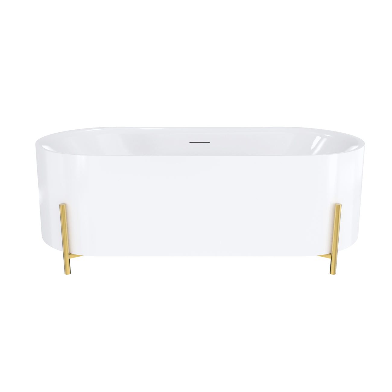 MAIDSTONE Haven 67 Inch Acrylic Double Ended Freestanding Tub