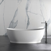 MAIDSTONE Portofino 71 Inch Mineralcast Double Slipper Matte Tub