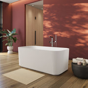 MAIDSTONE Maeve Acrylic Fluted Double Ended Freestanding Tub