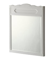 Chans Furniture MR-1522W 34" Knoxville White Bathroom Vanity Mirror