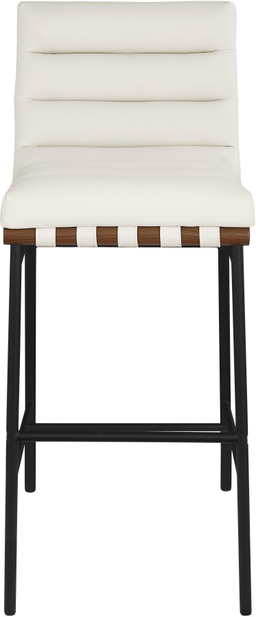 Burke Vegan Leather Upholstered Bar Stools