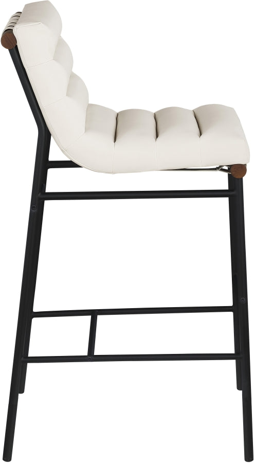 Burke Vegan Leather Upholstered Bar Stools