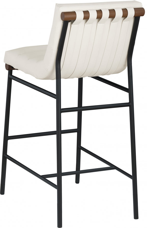 Burke Vegan Leather Upholstered Bar Stools