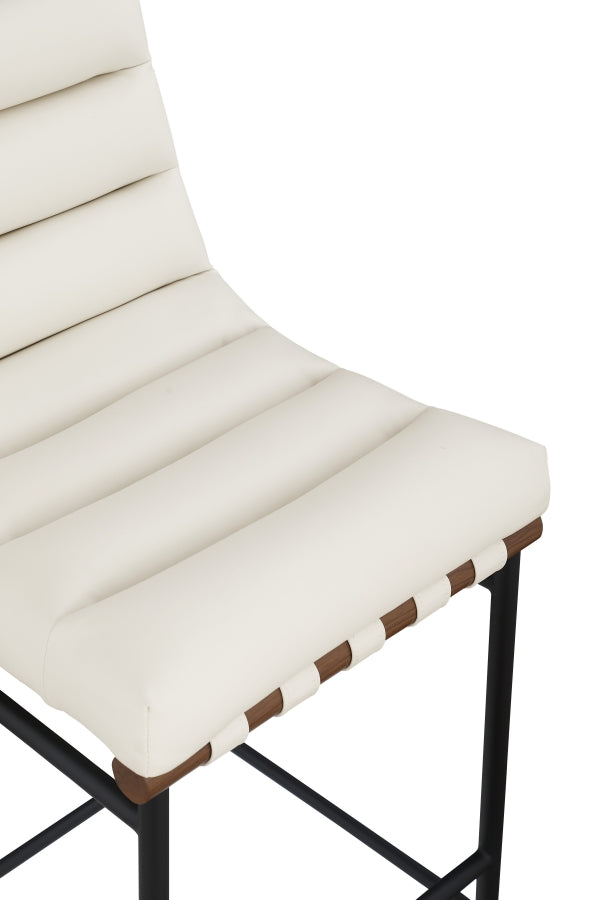 Burke Vegan Leather Upholstered Bar Stools