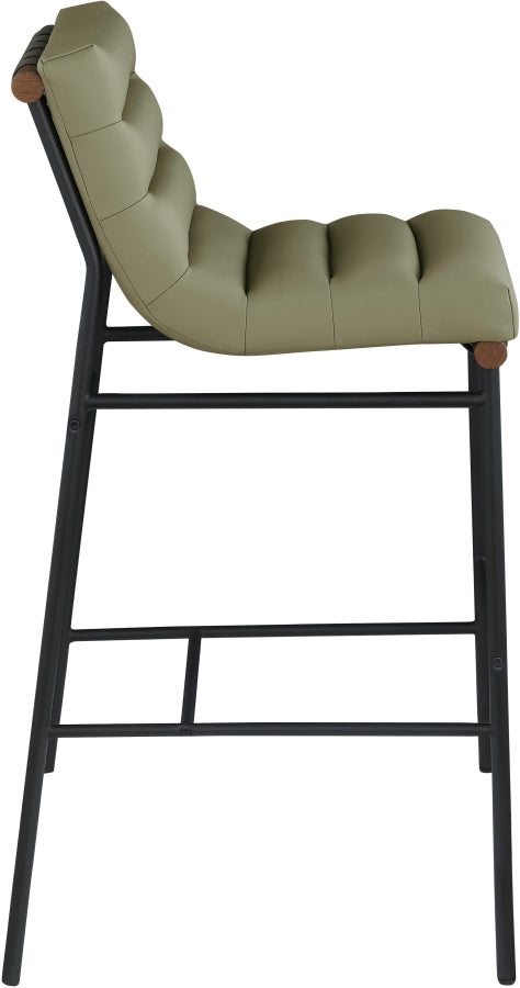 Burke Vegan Leather Upholstered Bar Stools