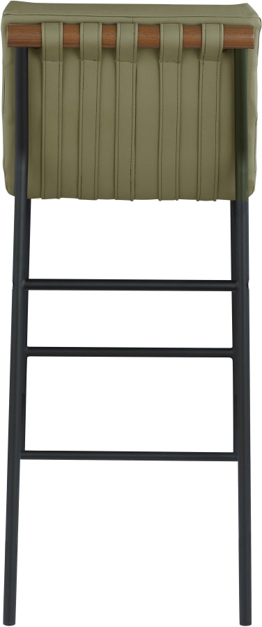 Burke Vegan Leather Upholstered Bar Stools