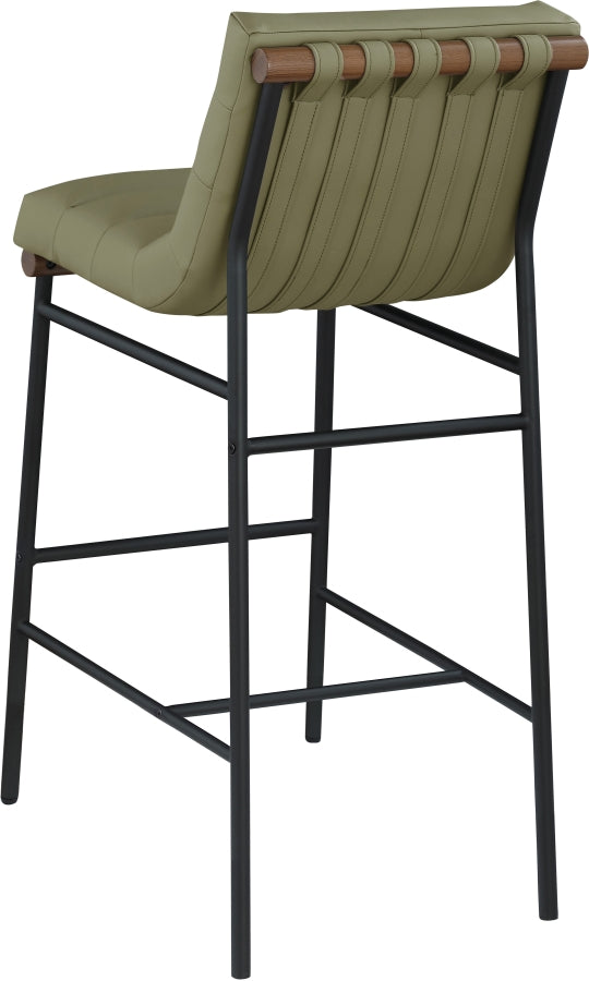 Burke Vegan Leather Upholstered Bar Stools