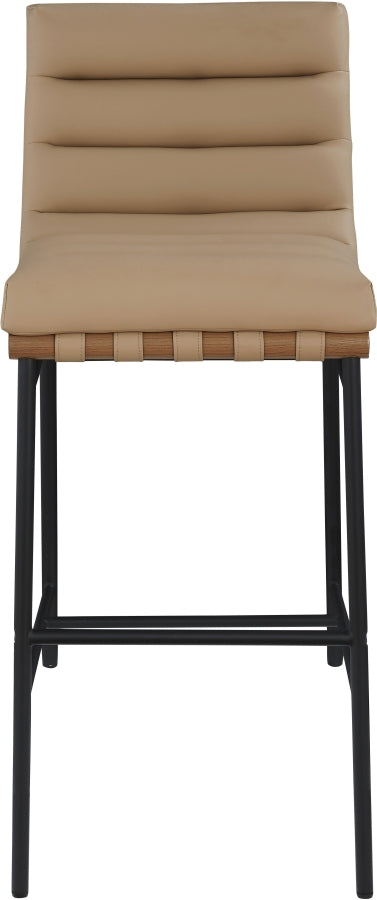 Burke Vegan Leather Upholstered Bar Stools