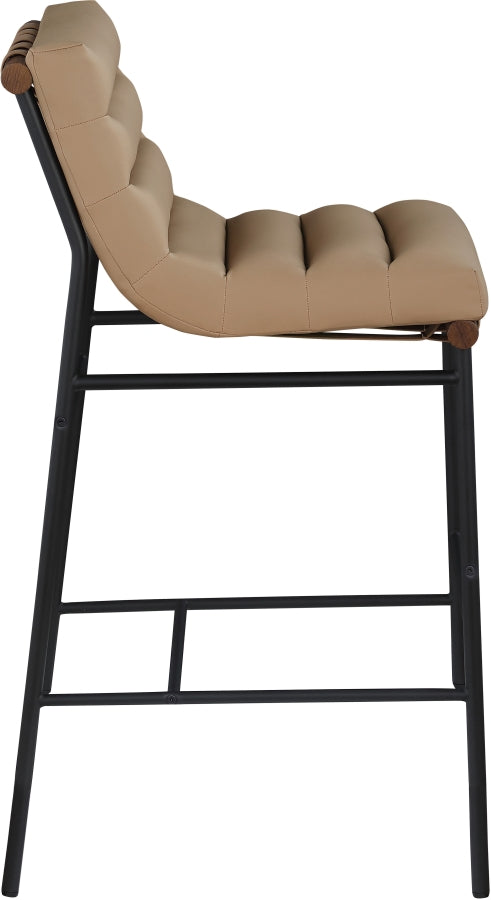 Burke Vegan Leather Upholstered Bar Stools