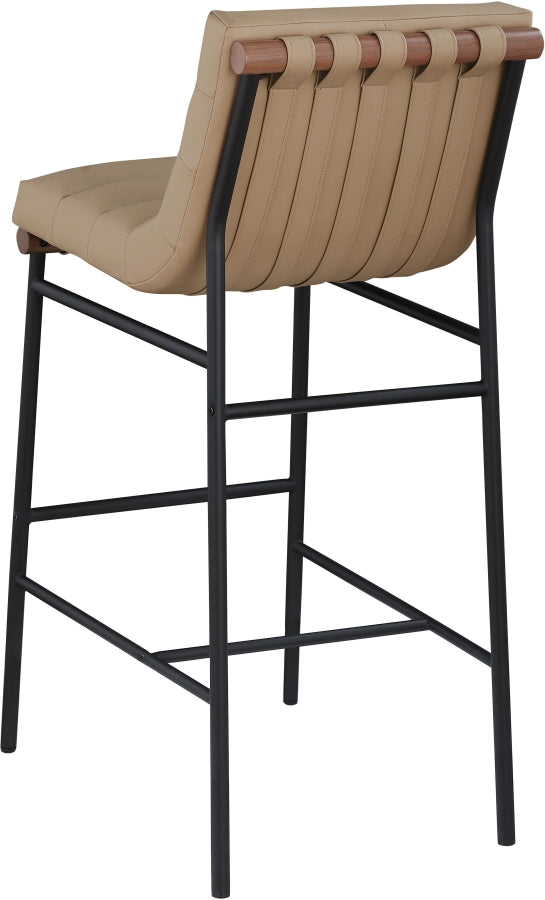 Burke Vegan Leather Upholstered Bar Stools