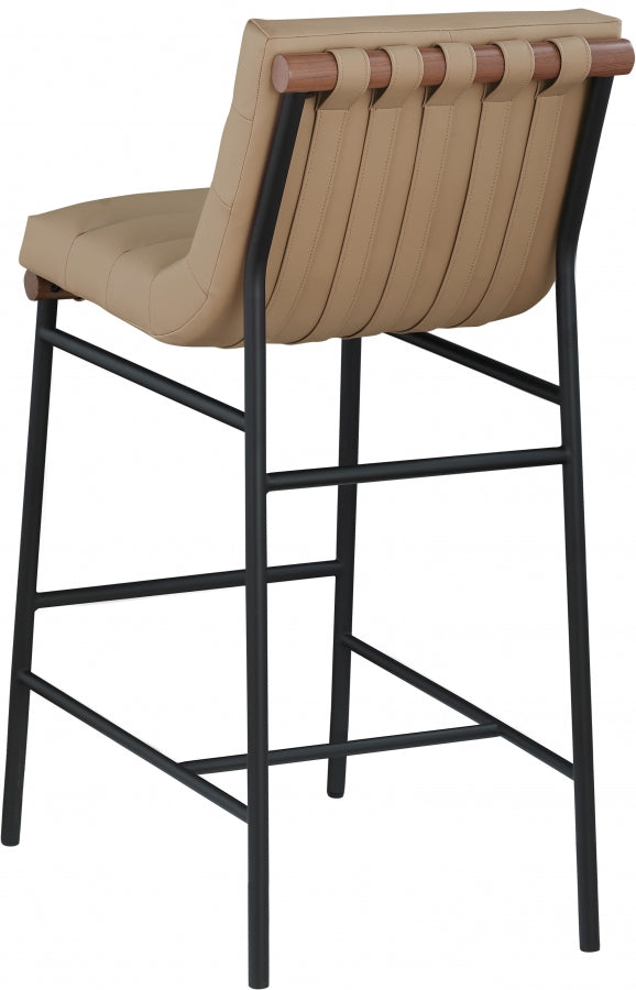 Burke Vegan Leather Upholstered Bar Stools
