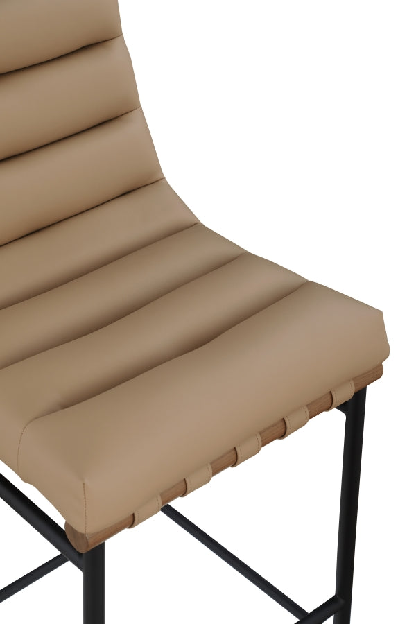 Burke Vegan Leather Upholstered Bar Stools