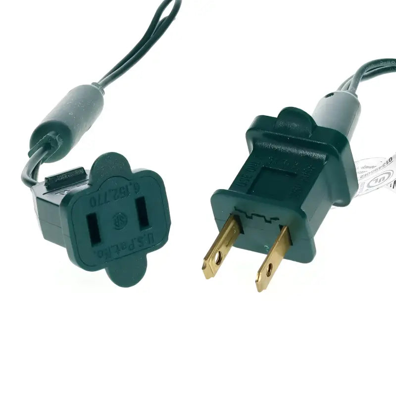 35 M5 Green LED Christmas Lights, 4" Spacing