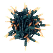 35 M5 Orange LED Christmas Lights, 4" Spacing