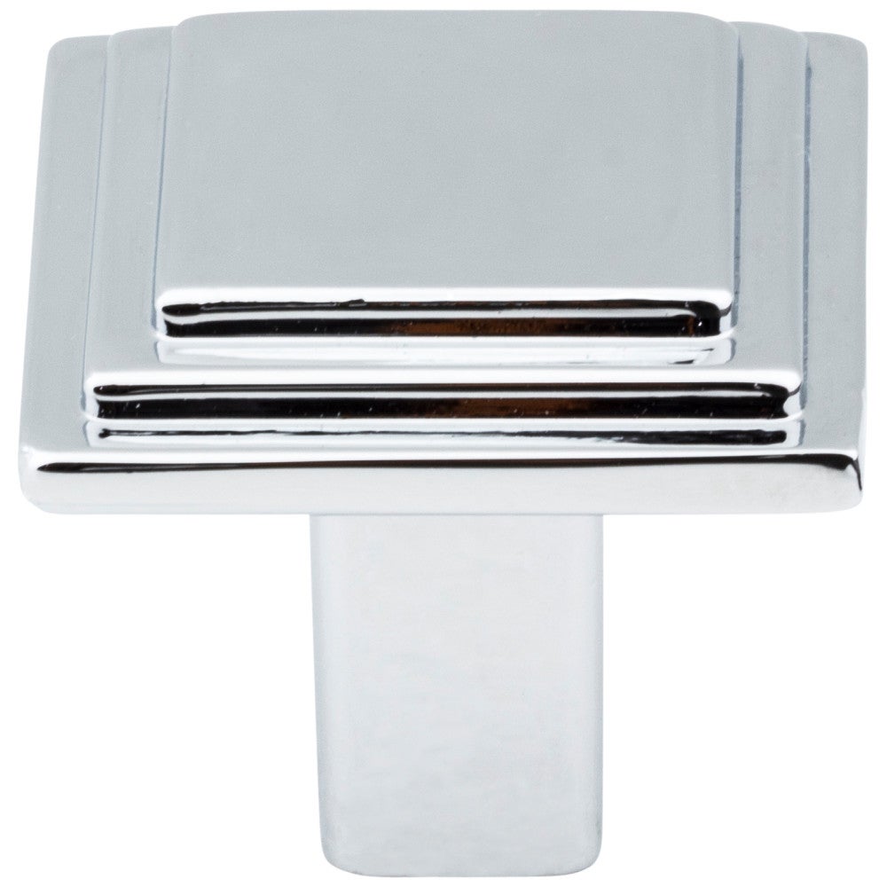 Hardware Resources 1-1/8" Overall Length Polished Chrome Square Calloway Cabinet Knob