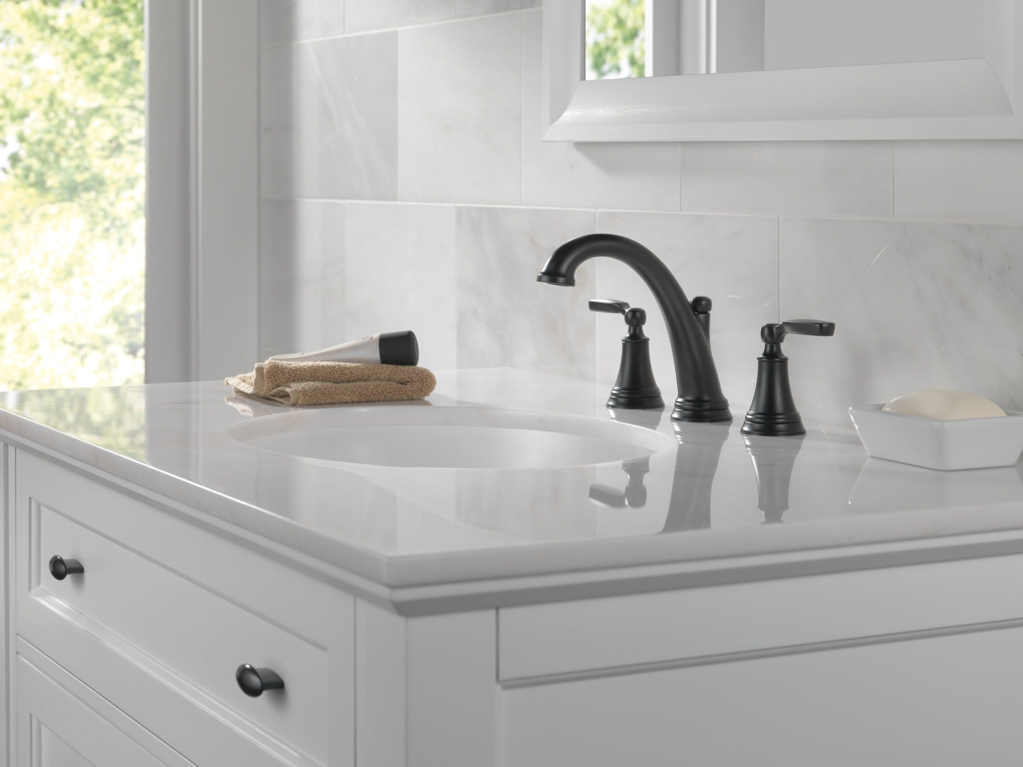 Delta Woodhurst™ Two Handle Widespread Bathroom Faucet