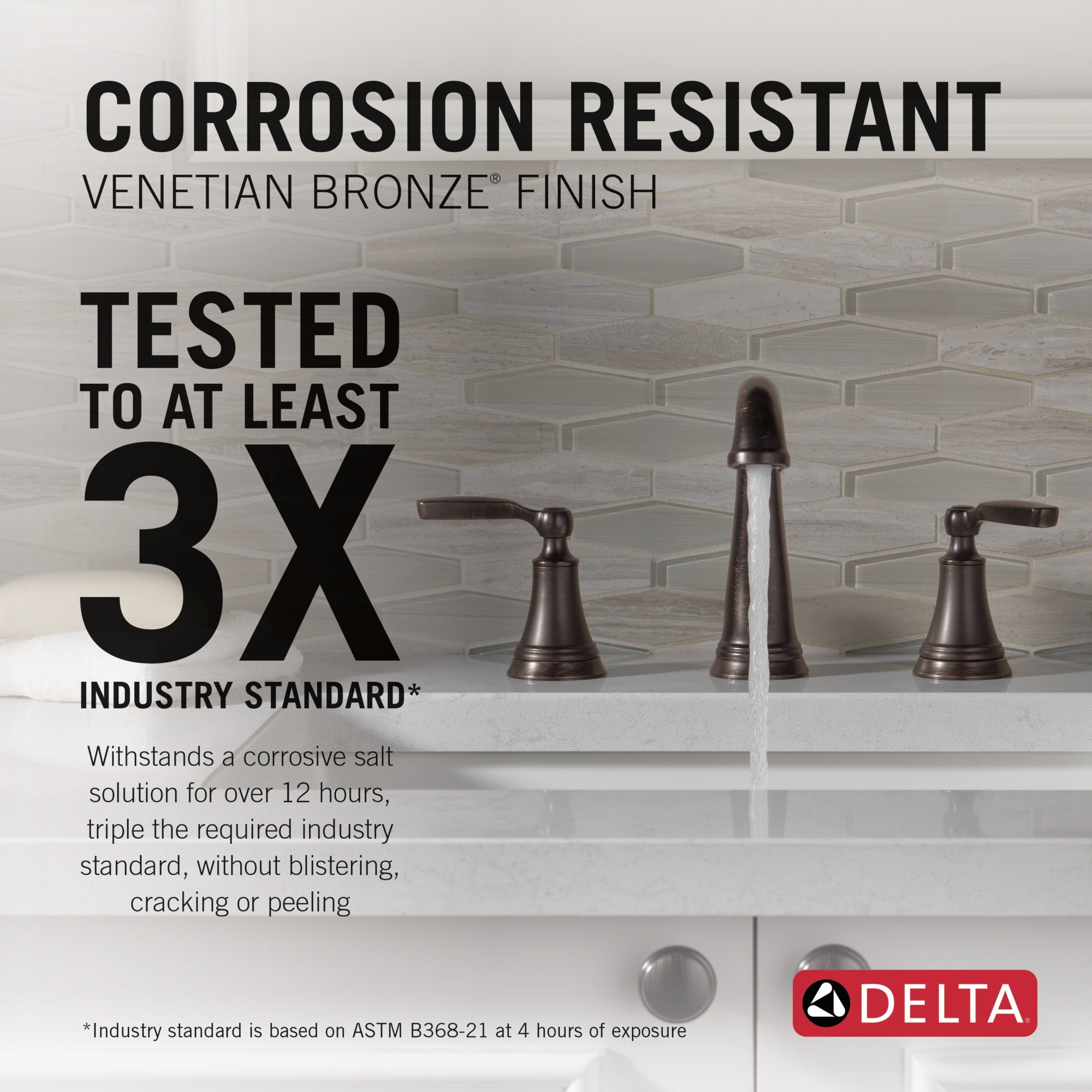 Delta Woodhurst™ Two Handle Widespread Bathroom Faucet