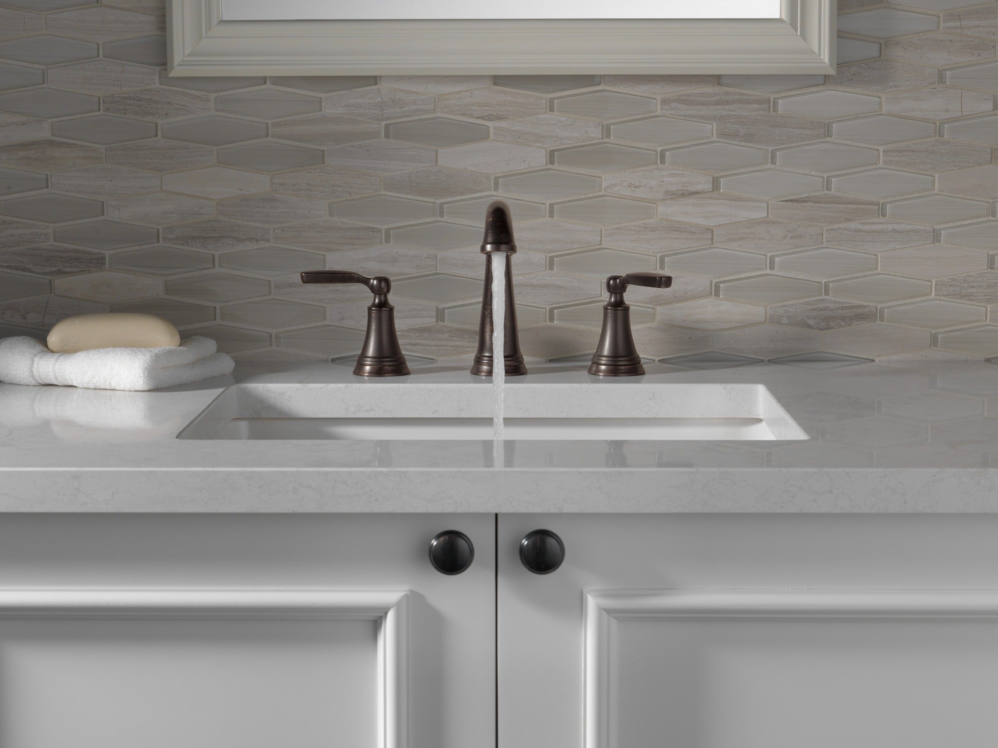 Delta Woodhurst™ Two Handle Widespread Bathroom Faucet