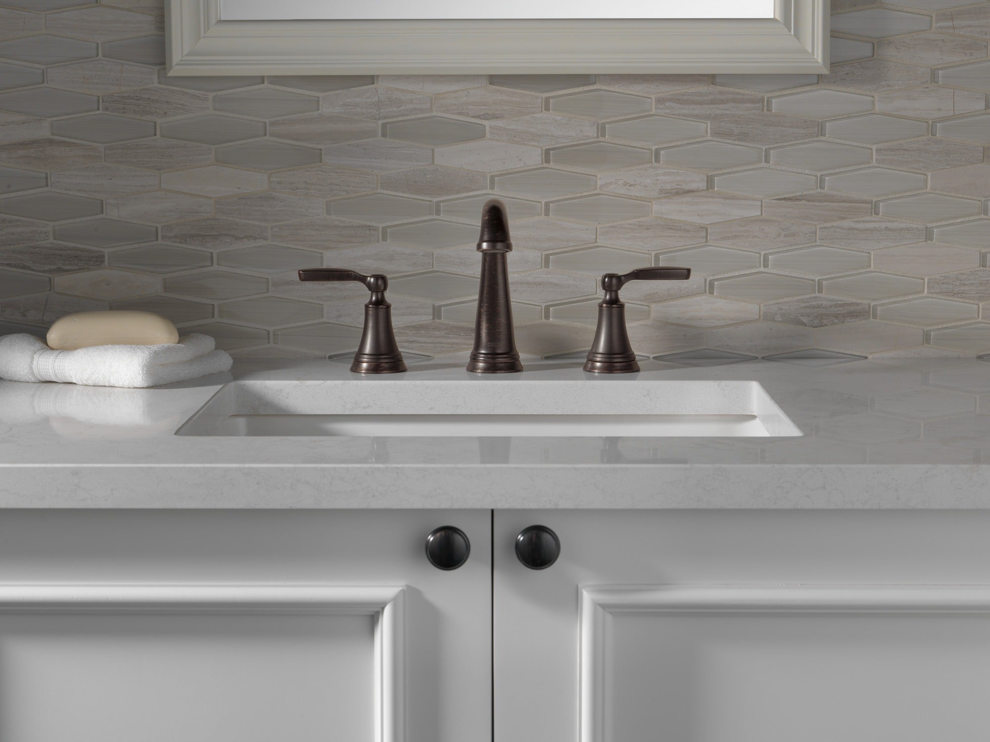 Delta Woodhurst™ Two Handle Widespread Bathroom Faucet