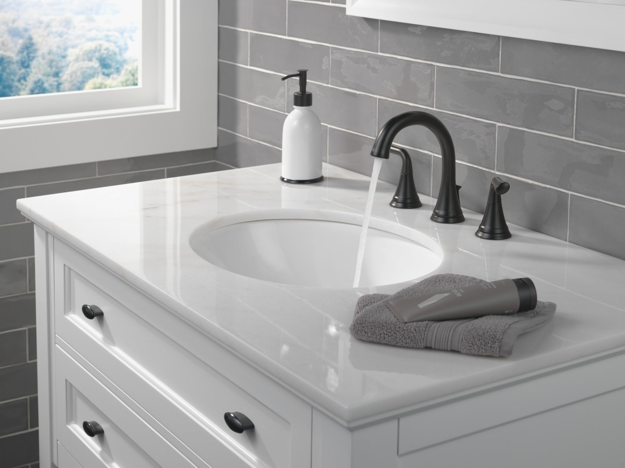 Delta Kayra® Two Handle Widespread Bathroom Faucet