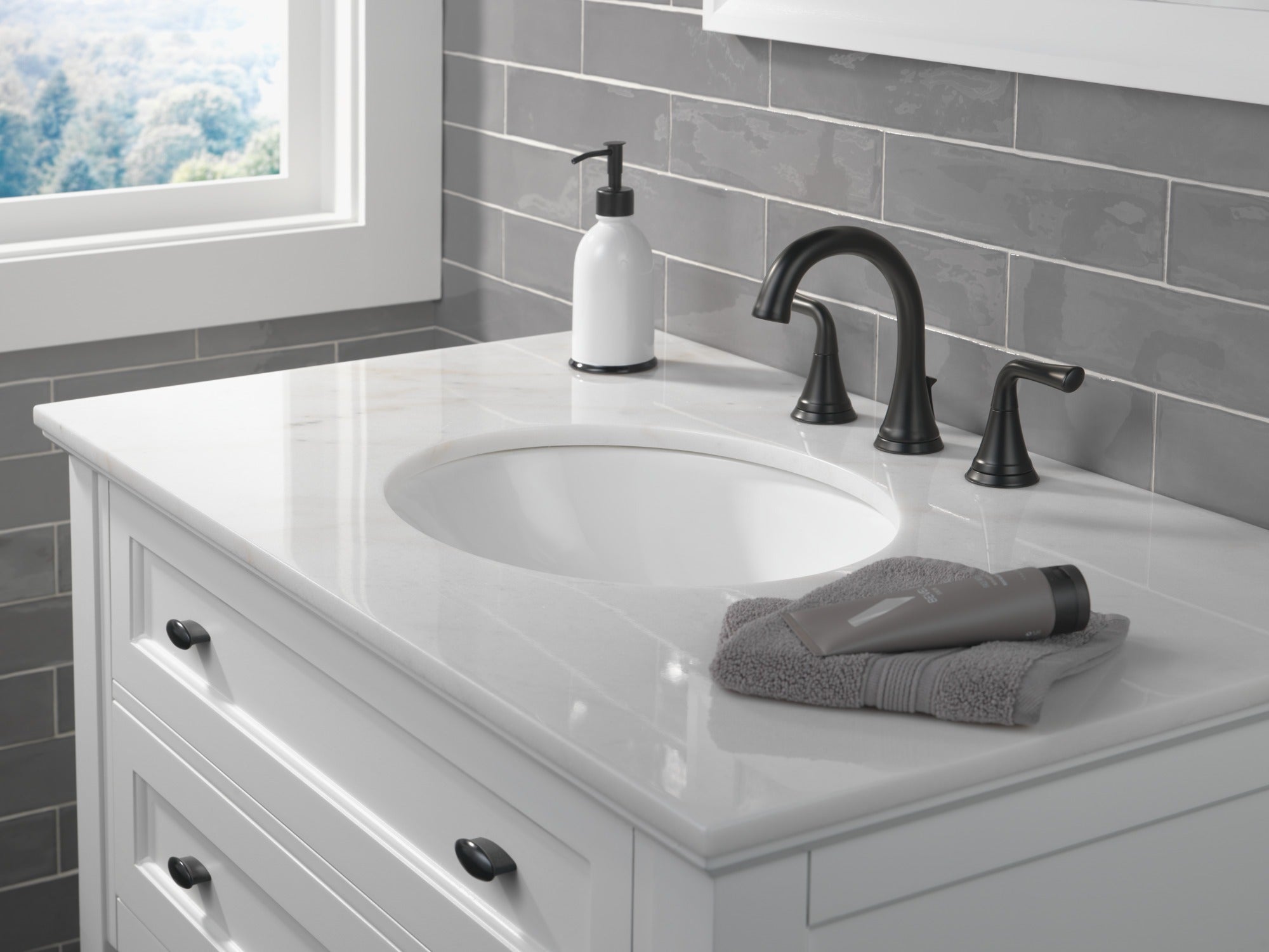 Delta Kayra® Two Handle Widespread Bathroom Faucet
