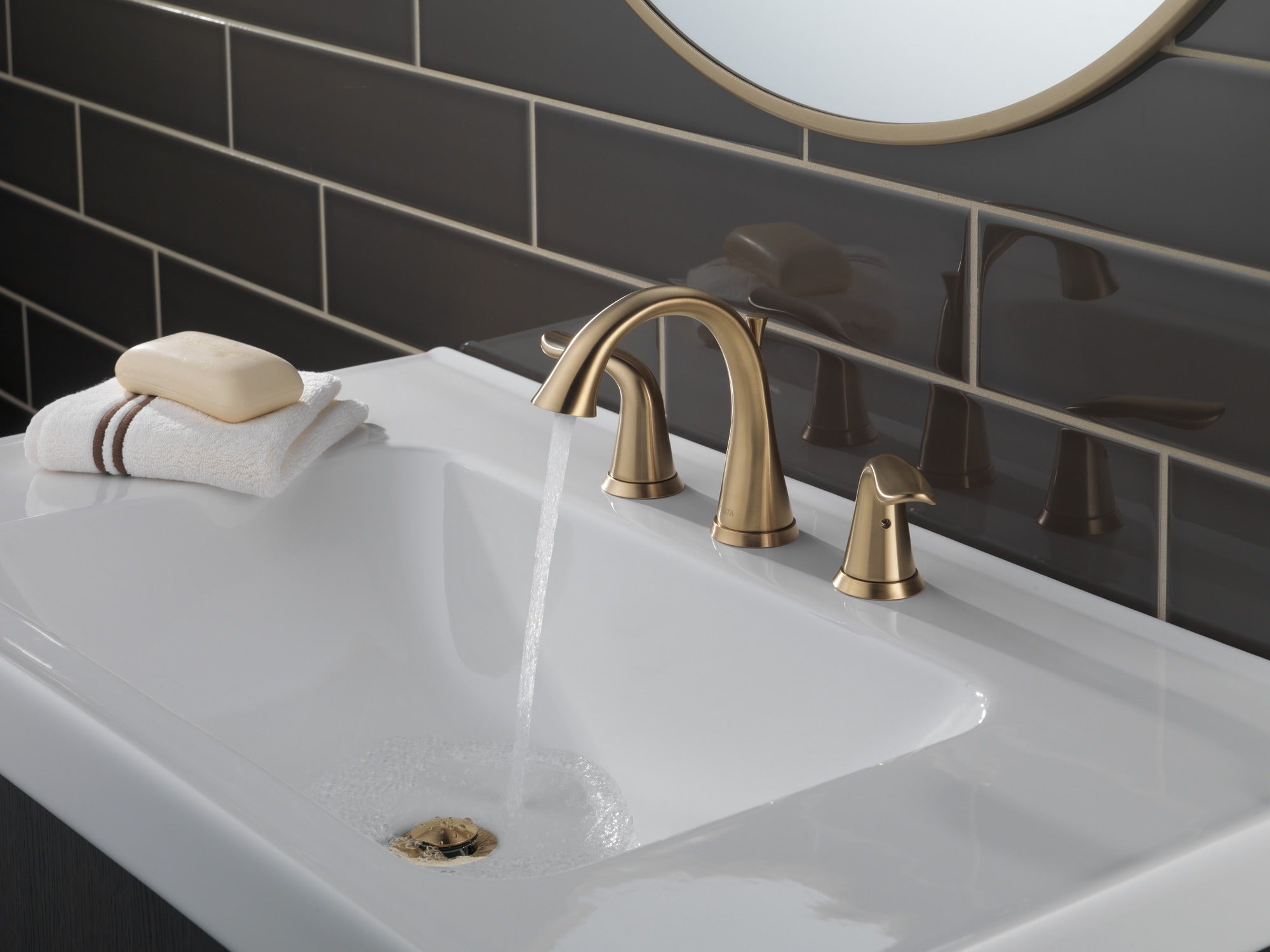 Delta Lahara® Two Handle Widespread Bathroom Faucet