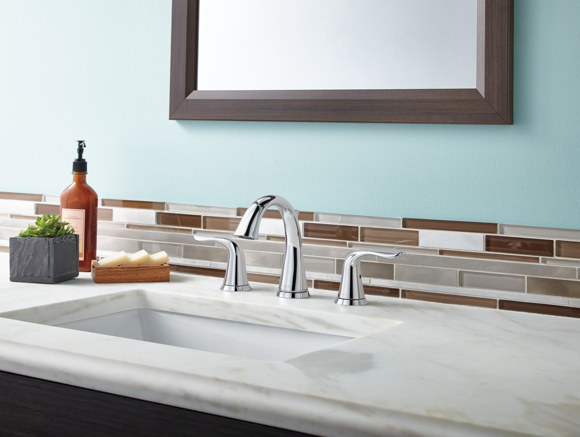 Delta Lahara® Two Handle Widespread Bathroom Faucet