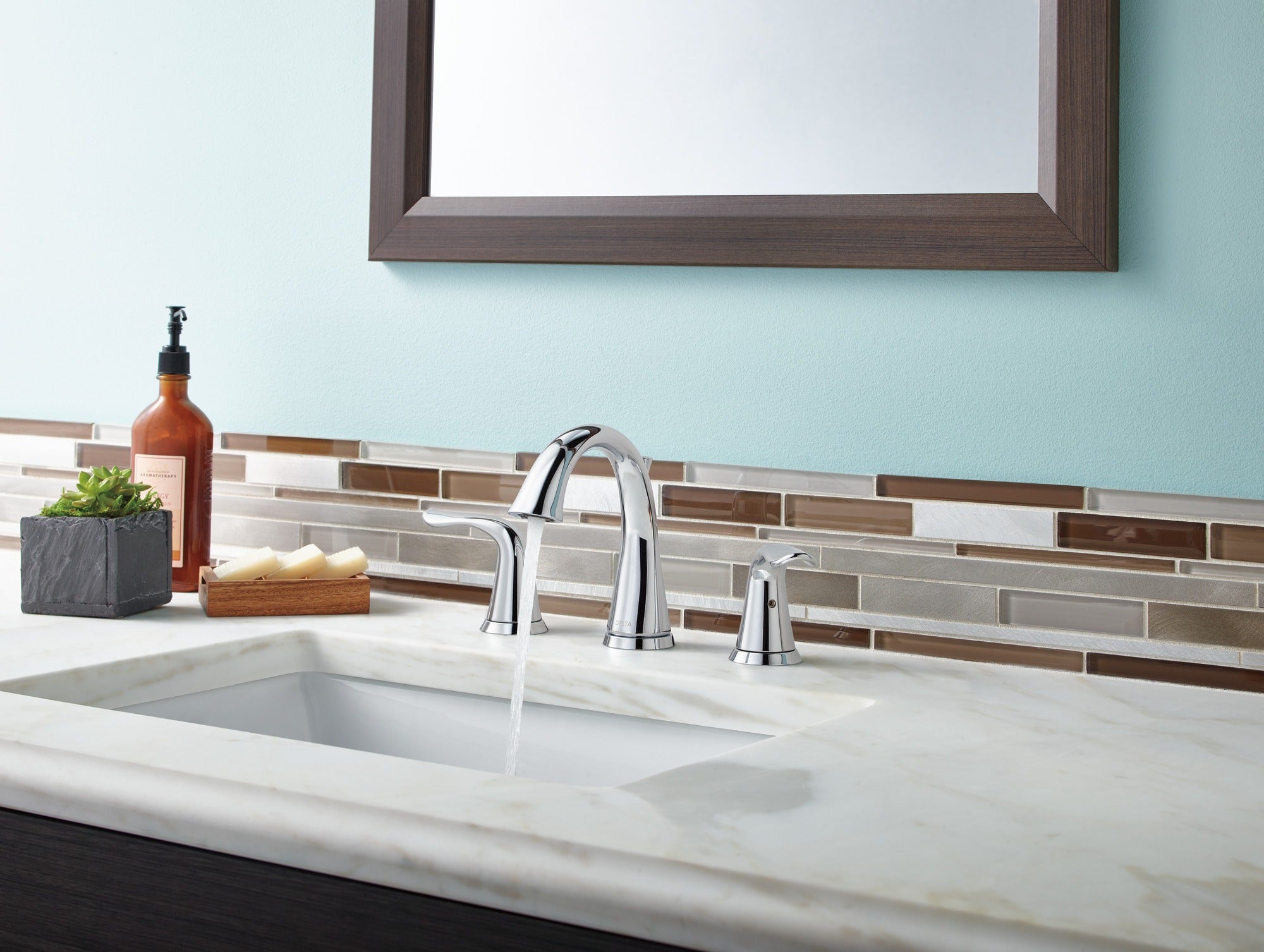 Delta Lahara® Two Handle Widespread Bathroom Faucet