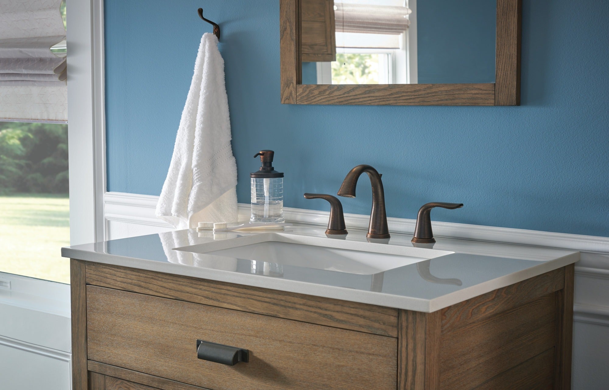 Delta Lahara® Two Handle Widespread Bathroom Faucet