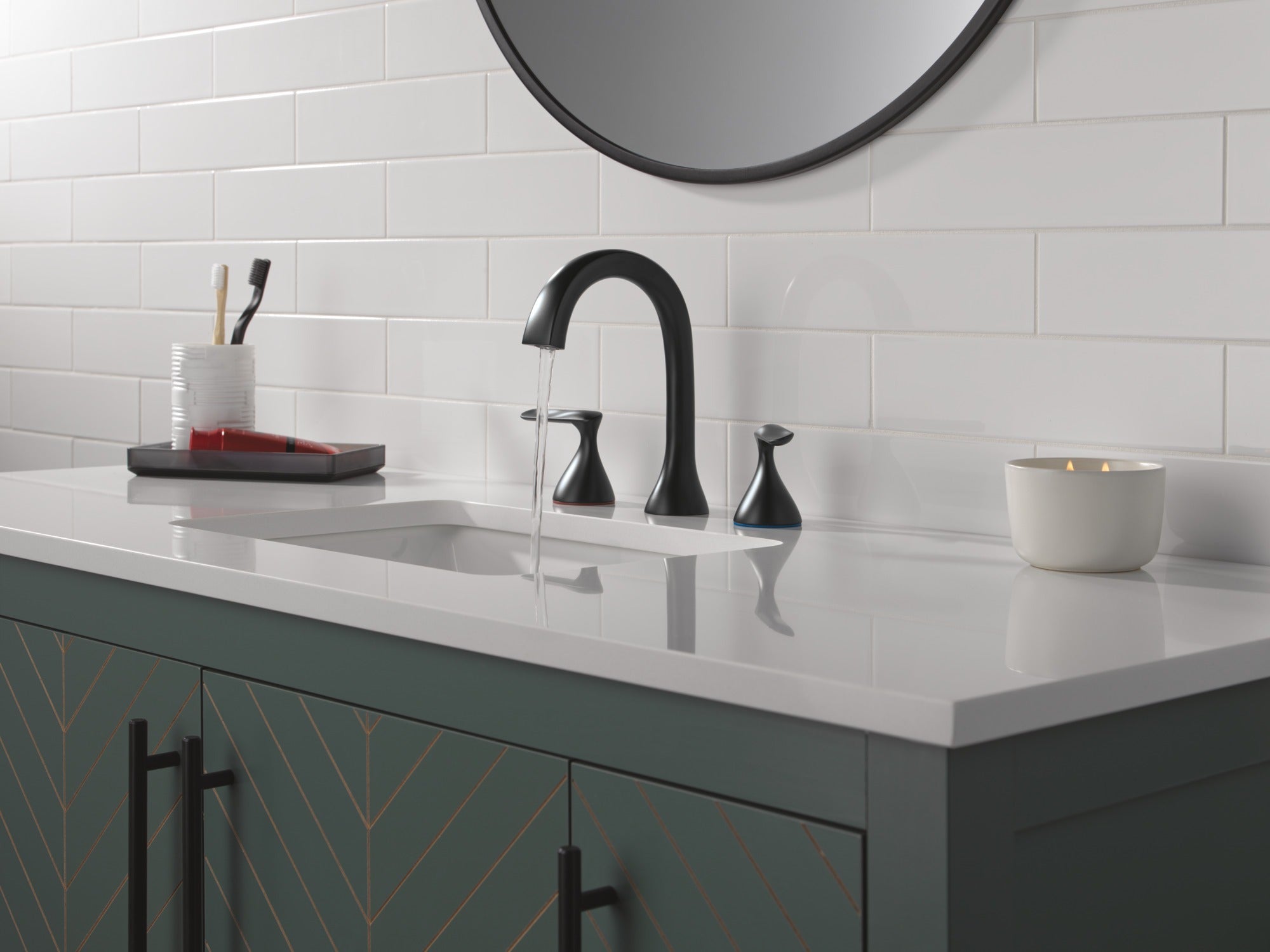 Delta Bonacci™ Two Handle Widespread Bathroom Faucet