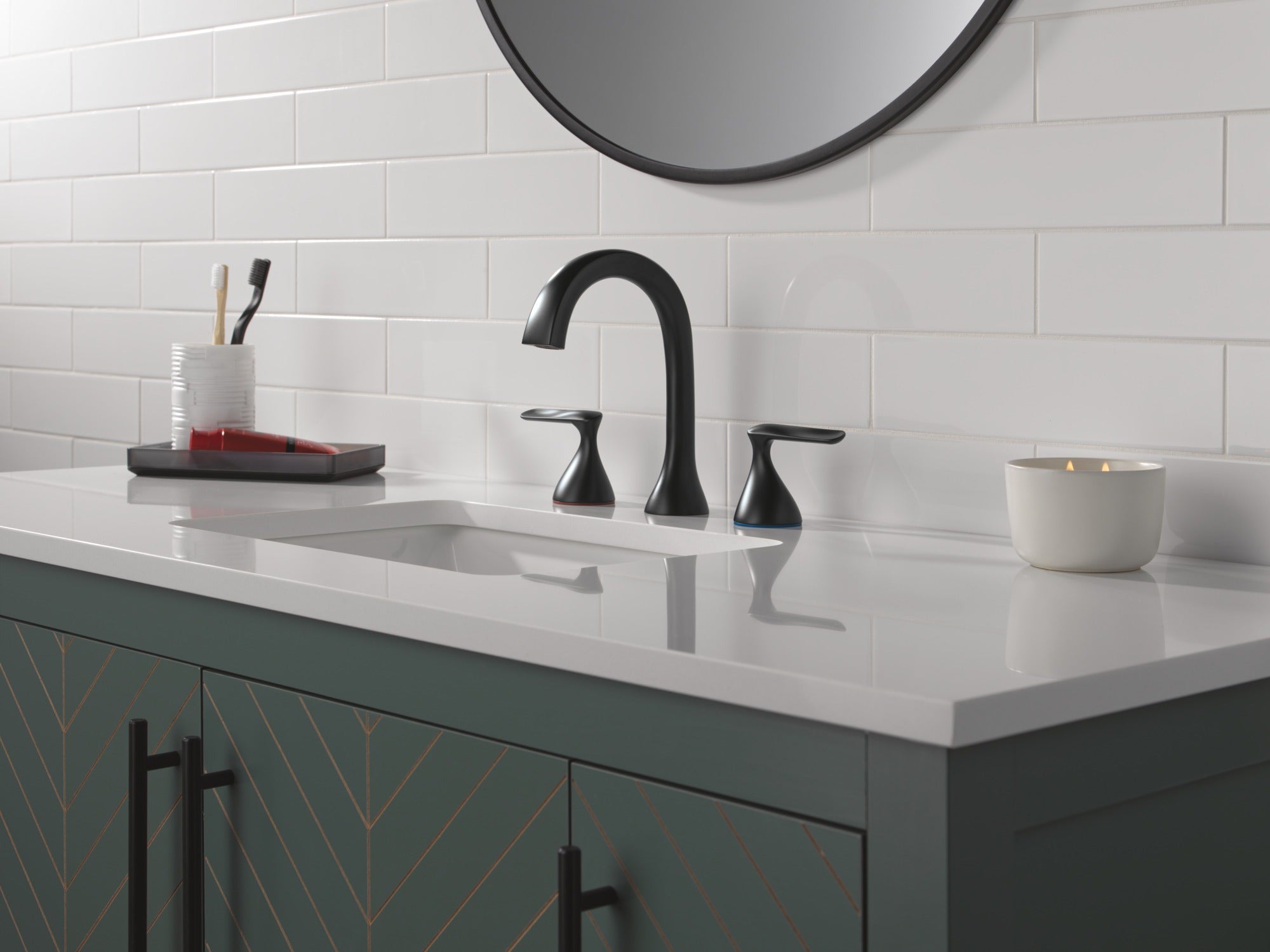 Delta Bonacci™ Two Handle Widespread Bathroom Faucet