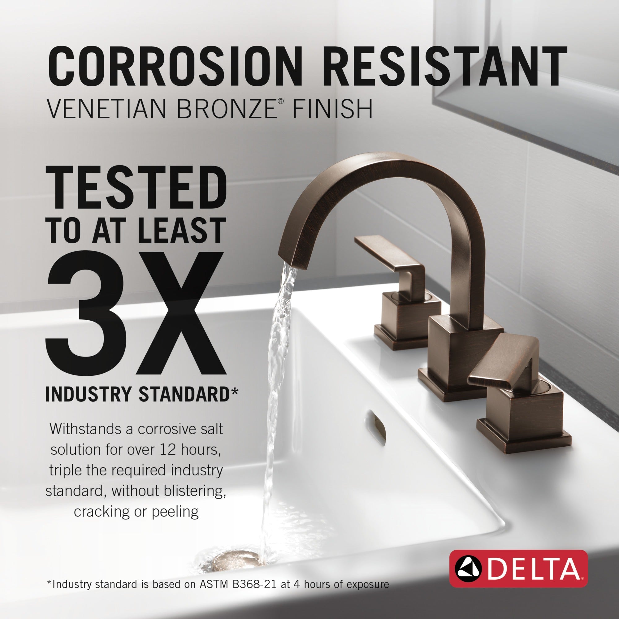 Delta Vero® Two Handle Widespread Bathroom Faucet