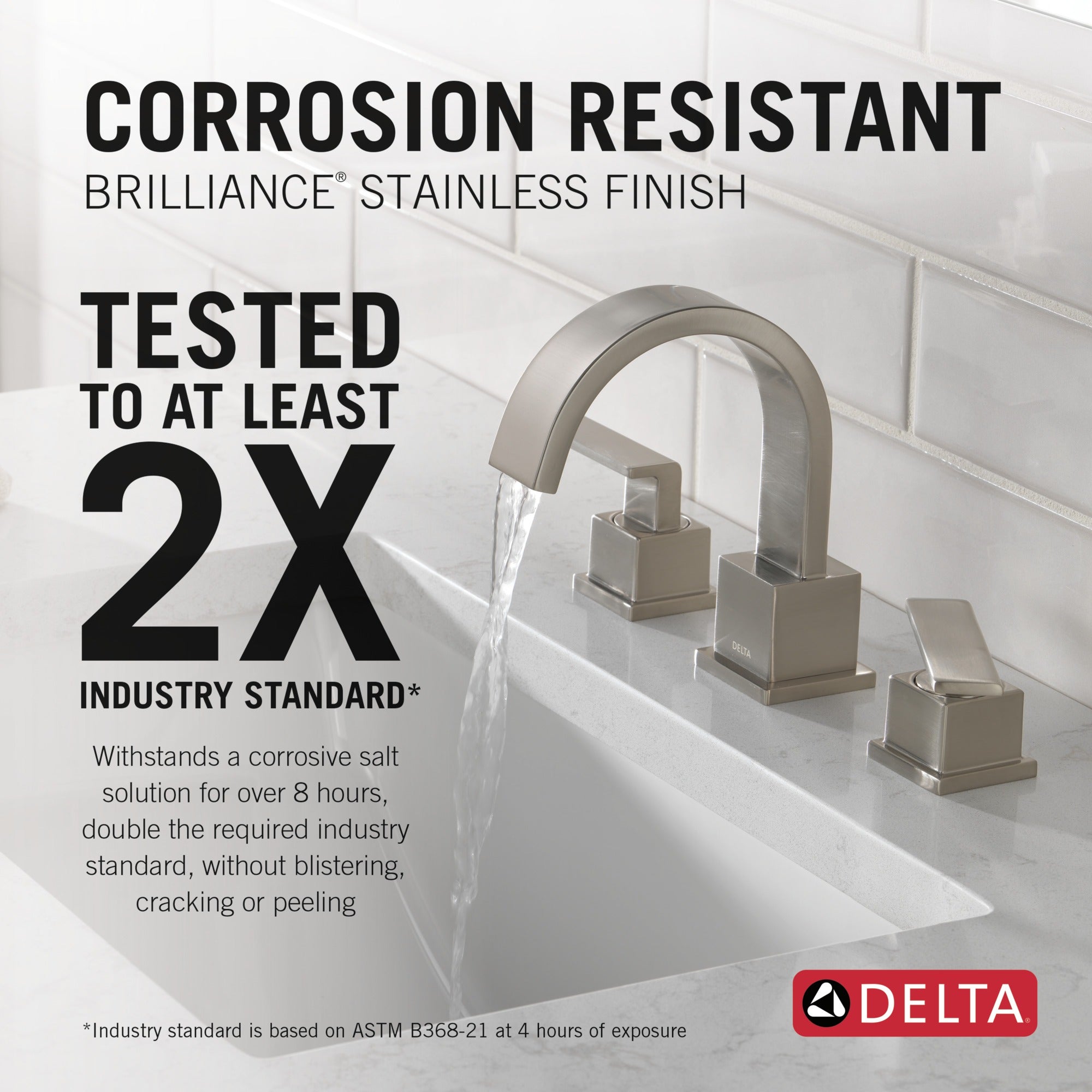 Delta Vero® Two Handle Widespread Bathroom Faucet