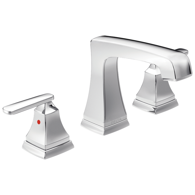 Delta Ashlyn® Two Handle Widespread Bathroom Faucet with EZ Anchor®