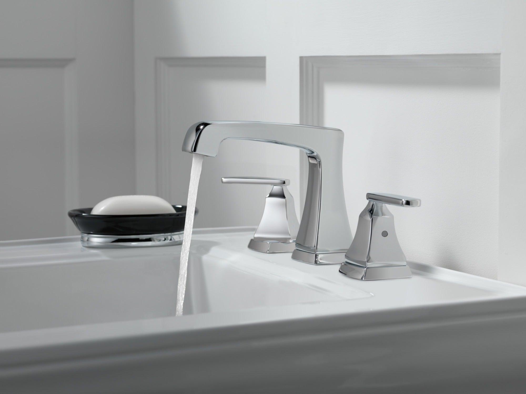 Delta Ashlyn® Two Handle Widespread Bathroom Faucet with EZ Anchor®