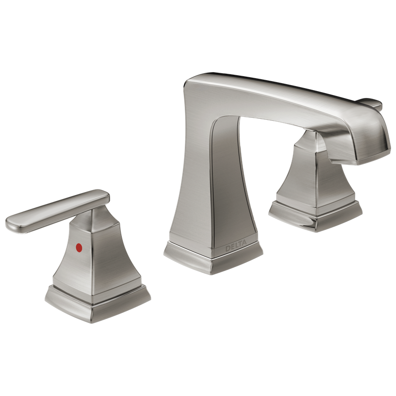 Delta Ashlyn® Two Handle Widespread Bathroom Faucet with EZ Anchor®