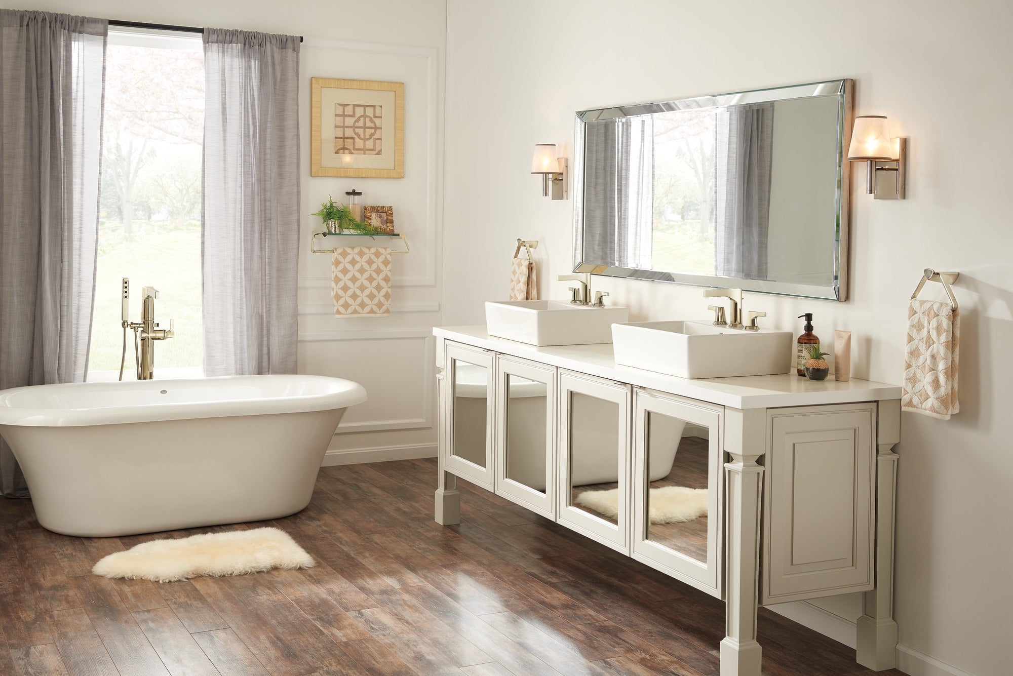 Delta Zura® Two Handle Widespread Bathroom Faucet