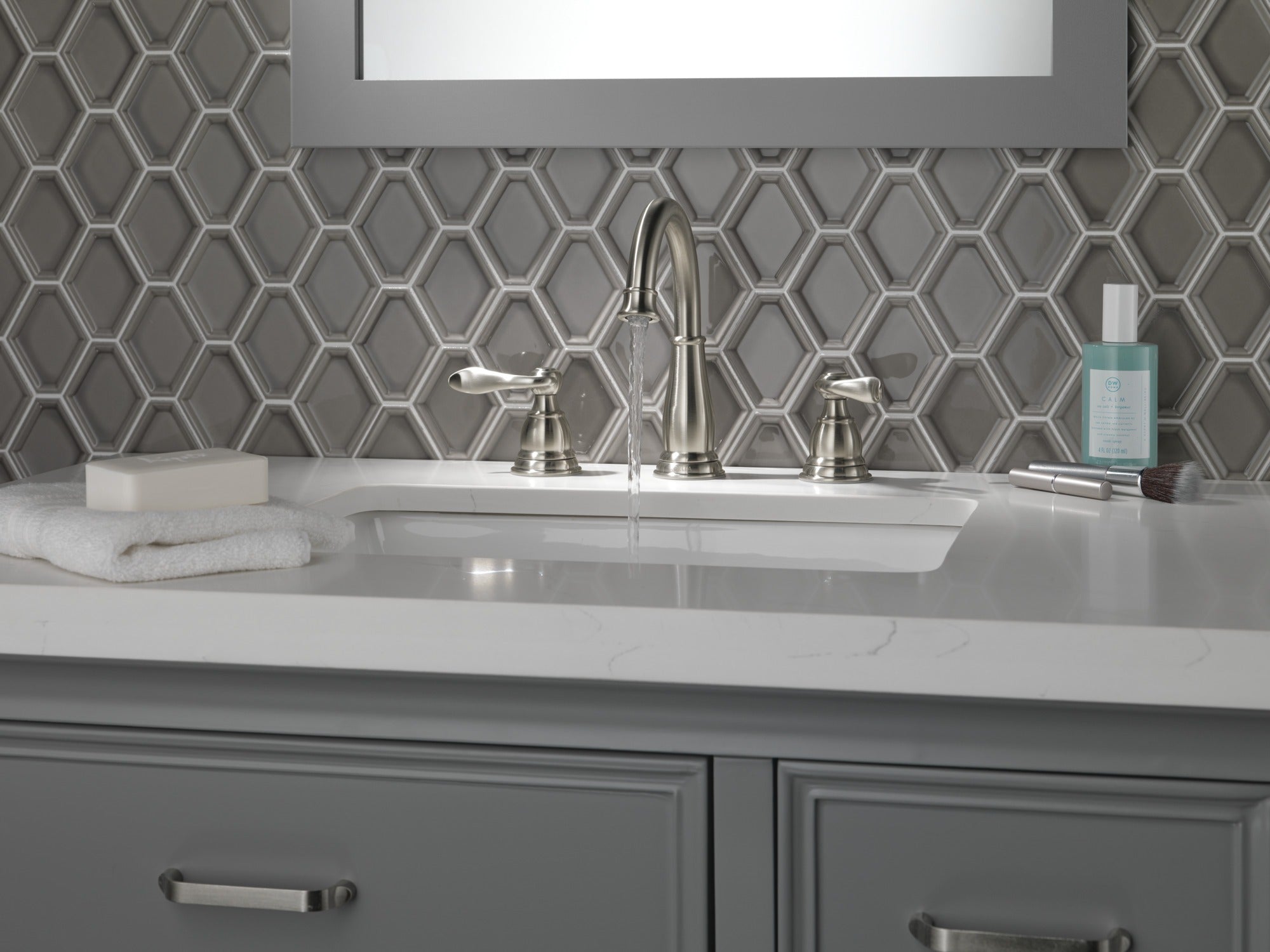 Delta Windemere® Two Handle Widespread Bathroom Faucet